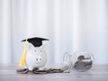 The concept of saving money for education, student loan, scholarship, tuition Royalty Free Stock Photo