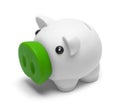 Piggy Bank With Green Nose