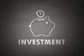 Piggy bank investment concept