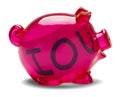 Piggy Bank IOU Royalty Free Stock Photo