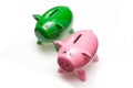 Piggy bank money boxes Royalty Free Stock Photo