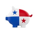 Piggy Bank with Panama Flag