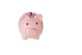 Piggy bank pig on isolated white background Royalty Free Stock Photo