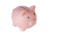 Piggy bank pig on isolated white background Royalty Free Stock Photo