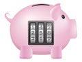 Piggy bank safe Royalty Free Stock Photo