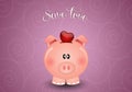 Piggy bank for save love