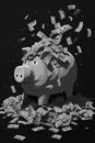 Piggy bank for saving money