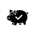 Piggy bank savings icon