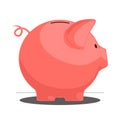 Piggy bank. Vector illustration.