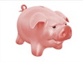 Piggy bank on white background Royalty Free Stock Photo