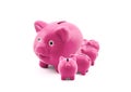Piggy banks feeding from their mother