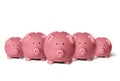 Piggy Banks in a Line
