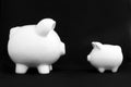 Piggy Banks, Two Royalty Free Stock Photo