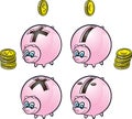 Piggy banks Royalty Free Stock Photo