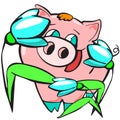 Piggy chinese new year ,cartoon,celebration,design,fun,happiness