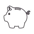 Piggy savings money icon