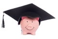 Piggybank with mortar board hat