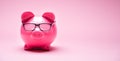 Piggybank Wearing Glasses