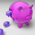 Piggybanks Inside Piggybank Shows Investment Revenues