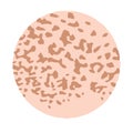 Pigmentation on the skin. A pigmented spot on the skin of the face. Vector illustration