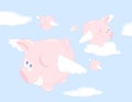 When pigs fly... Royalty Free Stock Photo