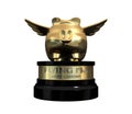 When Pigs Fly Trophy Award Royalty Free Stock Photo