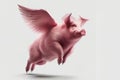 Flying pig Royalty Free Stock Photo