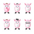 Pigs in protection face mask