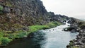 Pigvellir, view of the landscape icelandic where the two tectonic plates join, Pigvellir, Iceland