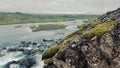Pigvellir, view of the landscape icelandic where the two tectonic plates join, Pigvellir, Iceland