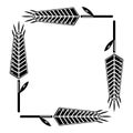 Pigweed wheat icon, simple style.