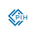 PIH letter logo design on white background. PIH creative circle letter logo concept. PIH letter design.PIH letter logo design on Royalty Free Stock Photo