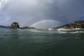 Piha Double Rainbow Royalty Free Stock Photo