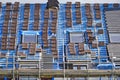 Construction site with roof tiles Royalty Free Stock Photo