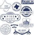 Pike county, PA, generic stamps and signs