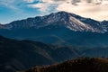 Pikes peak mountain range colorado springs Royalty Free Stock Photo