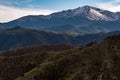 Pikes peak mountain range colorado springs Royalty Free Stock Photo