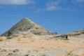 Pilon de Azucar Peak. Colombian La Guajira Desert. Landscape in the desert Royalty Free Stock Photo
