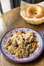 Pilaf Rice with Lamb and Chickpeas, Uzbek Plov