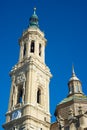 Pilar Cathedral in Zaragoza Royalty Free Stock Photo