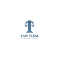 Pilar law legal firm logo icon vector template