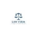 Pilar law legal firm logo icon vector template