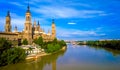 Pilar's cathedral and Ebro river