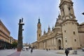 Pilar square of Zaragoza Royalty Free Stock Photo