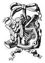 Pilaster Ornament, vintage illustration