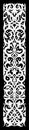 Pilaster panel decoration motif for carving