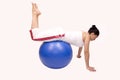 Pilates ball Royalty Free Stock Photo