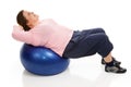 Pilates - Tightening Abdominals Royalty Free Stock Photo