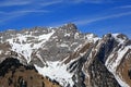 Pilatus mountain top Switzerland Swiss Alps mountains aerial vie Royalty Free Stock Photo