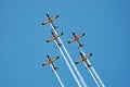 Pilatus PC-7 Mk II Astra Aerobatics Team Royalty Free Stock Photo